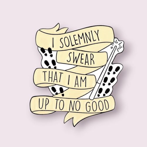 This stunning Harry Potter pin is inspired by the Marauders Map and the phrase used to open it, 