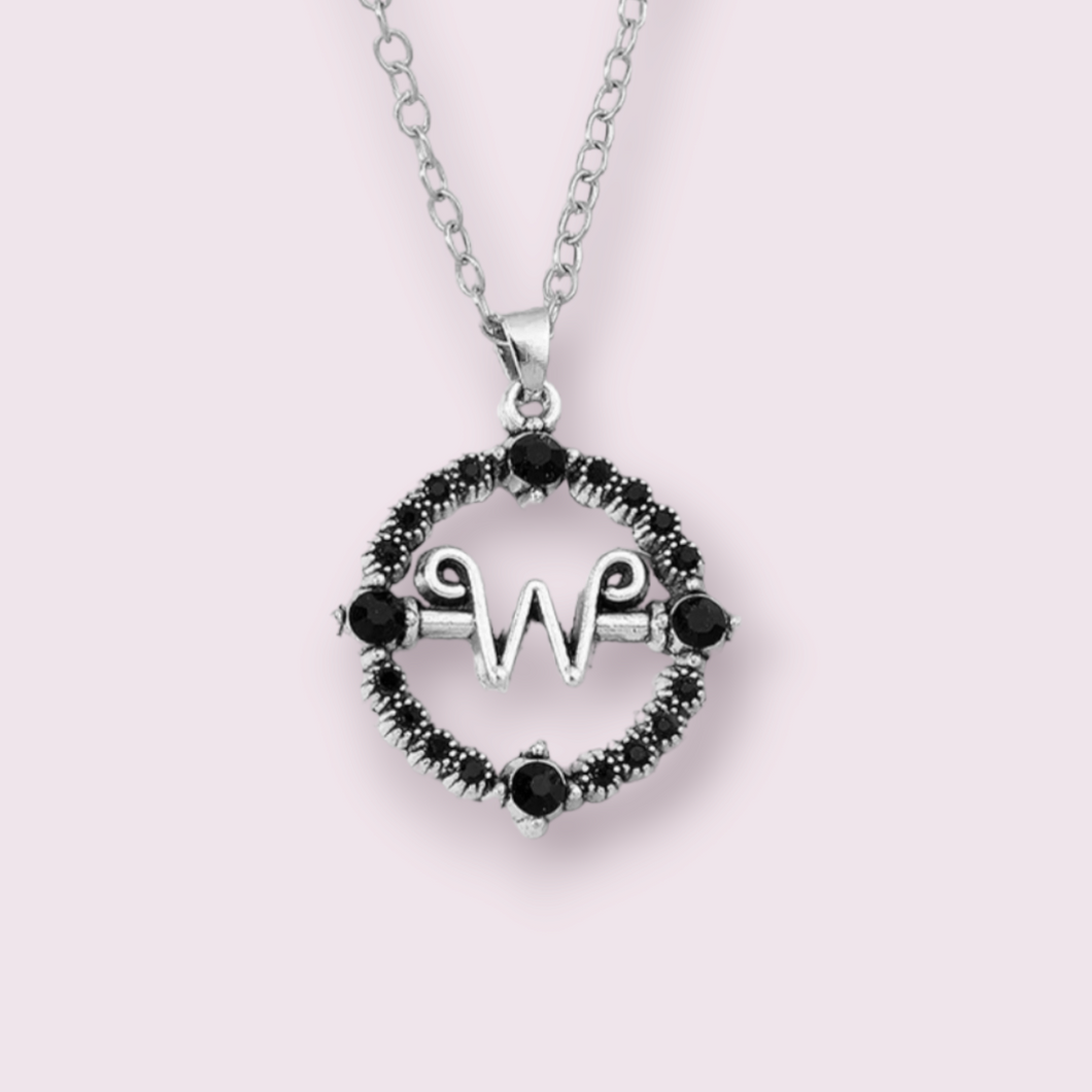 If you're as much of a fan of the new Addams Family series, Wednesday, this necklace is sure to make your squeal. Inspired by the family heirloom Morticia gives to Wednesday to help with her psychic gifts. Size roughly 2.5cm, material zinc alloy 