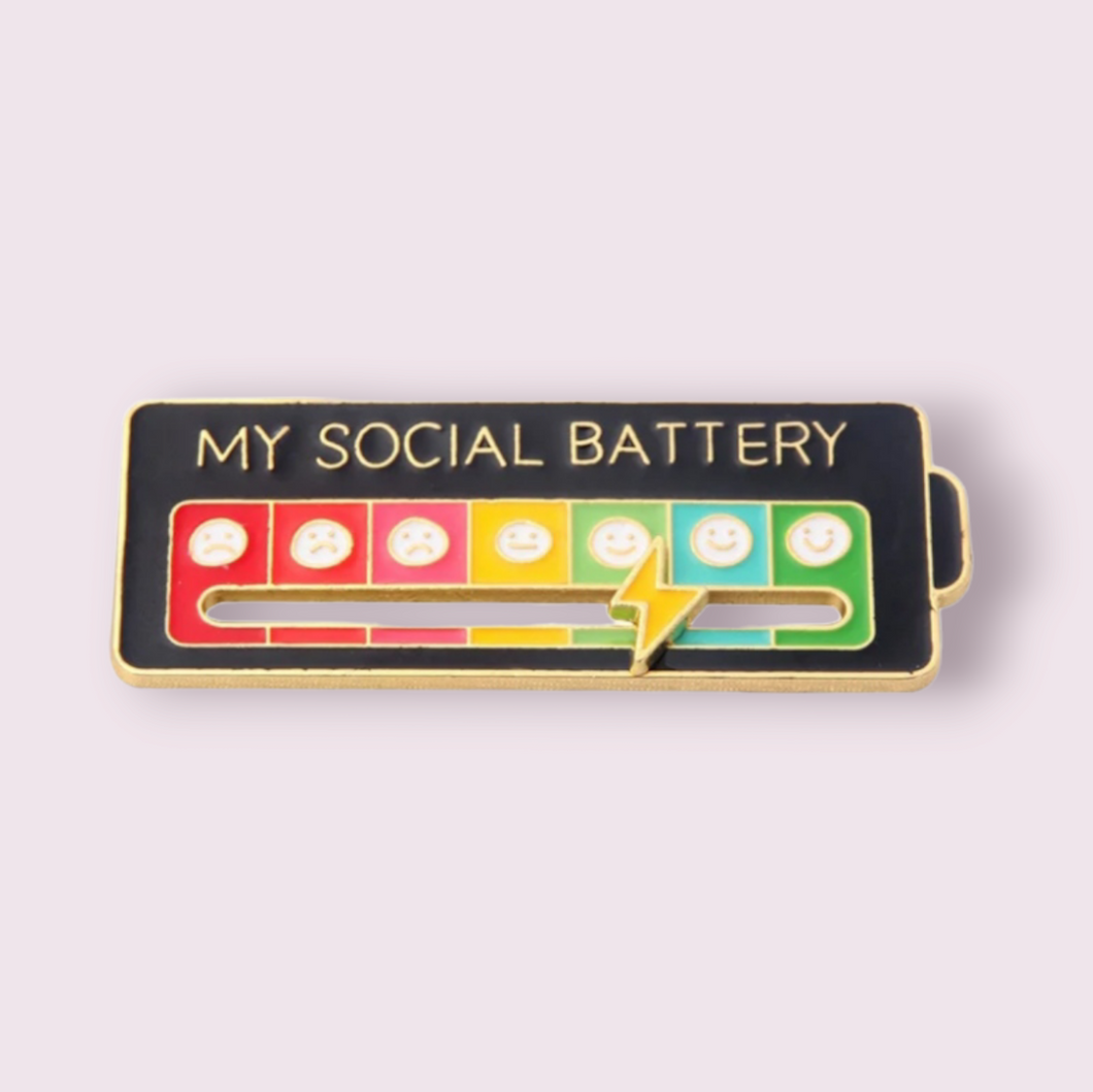 Social Battery Pin – The Raven's Claw