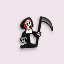 Load image into Gallery viewer, Bring on the nostalgia with this stunning pin, inspired by the reaper of our childhoods. Size roughly 3x3cm. Material: enamel
