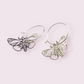 These gorgeous snake earrings are sure to spice up your style. They are made of stainless steel charm and zinc alloy hoops. Pendant size roughly 1.3x3.2cm