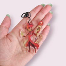 Load image into Gallery viewer, Hazbin Hotel Inspired Alastor Acrylic Keyring
