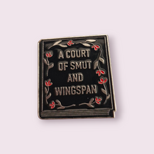 Load image into Gallery viewer, If you&#39;re a fan of the book series, &quot;A Court of Thorns and Roses&quot;, you&#39;re going to love this new pin. I feel it perfectly sums up the books nicely. Material enamel, size roughly 2.7x2.9cm
