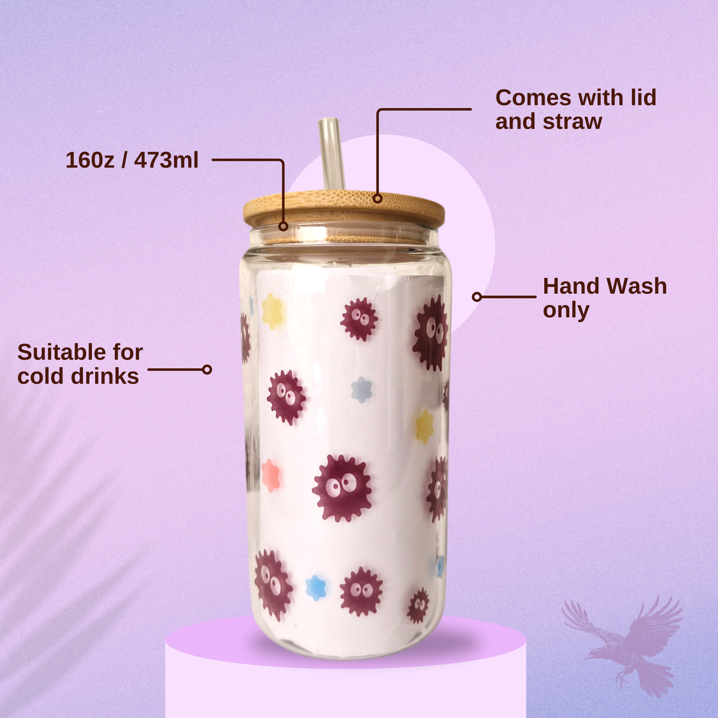 Soot Sprite inspired Libby Glass