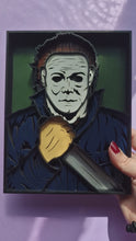 Load and play video in Gallery viewer, Halloween Inspired Michael Myers 3D Layered Wall Art
