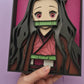 Demon Slayer inspired Nezuko 3D Layered Wall Art