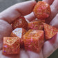 Rusty Quartz Handmade Dice Set