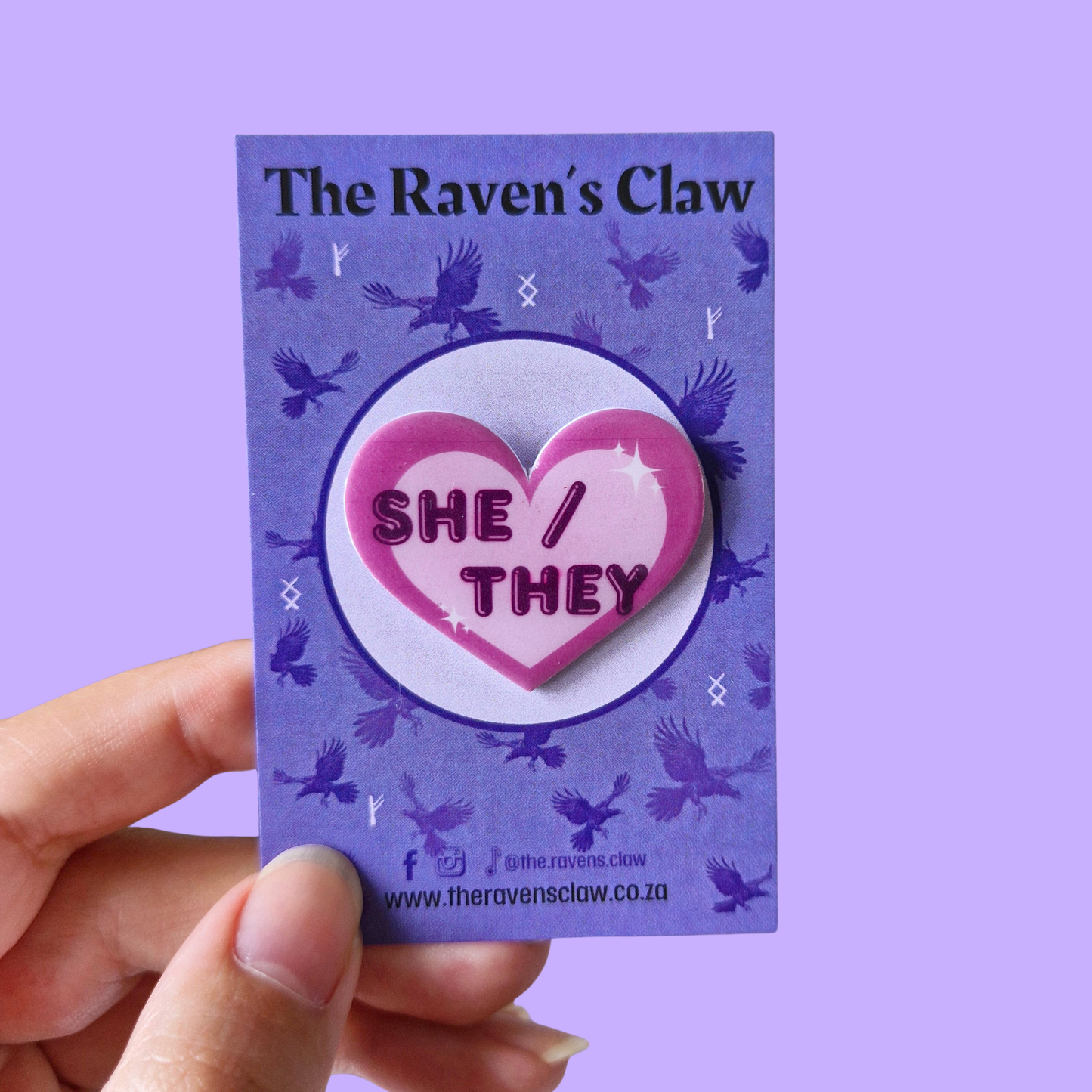 Pronoun Shrink Film Pins