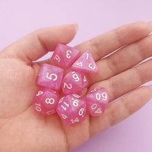 Load image into Gallery viewer, Pink Pearlescent Dice Set
