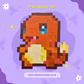 Pokémon inspired Charmander Pixel Art