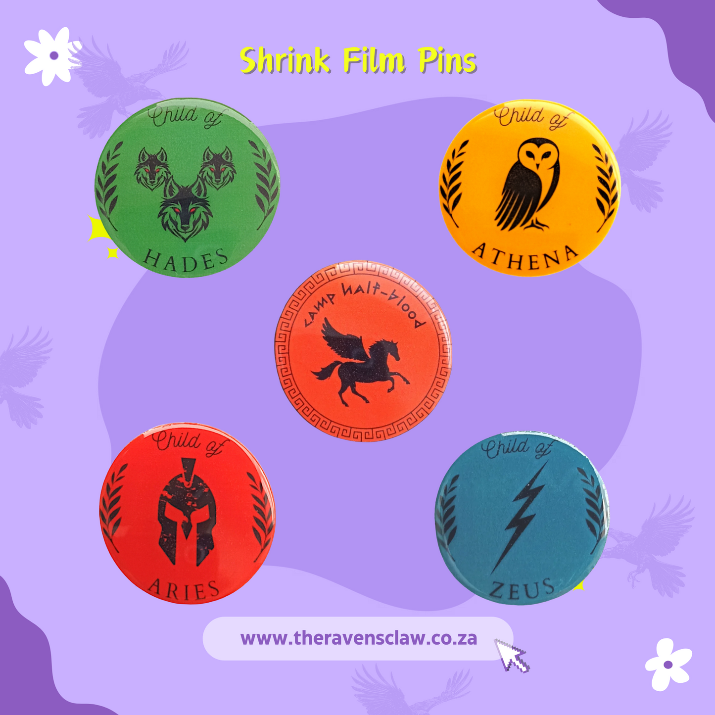 Percy Jackson inspired Child of Pin