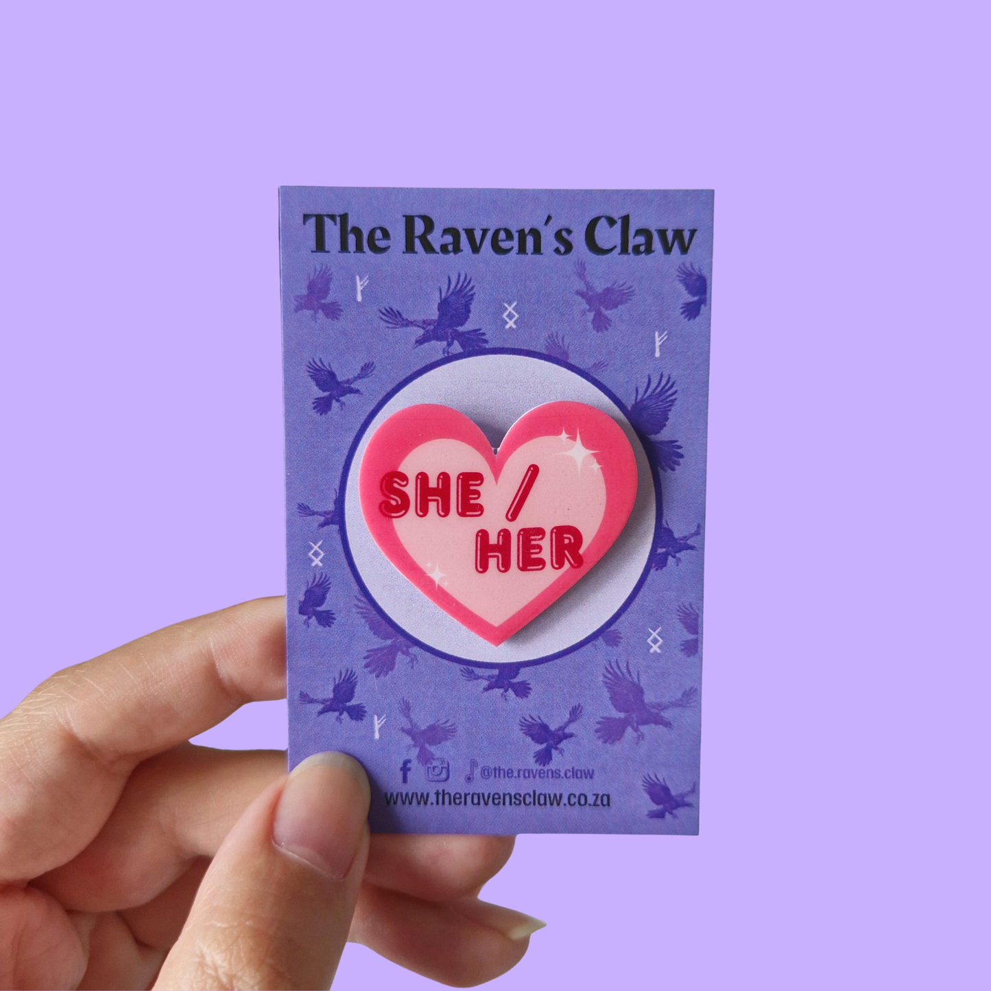 Pronoun Shrink Film Pins