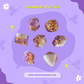 Golden Amethyst Handmade Dice Set