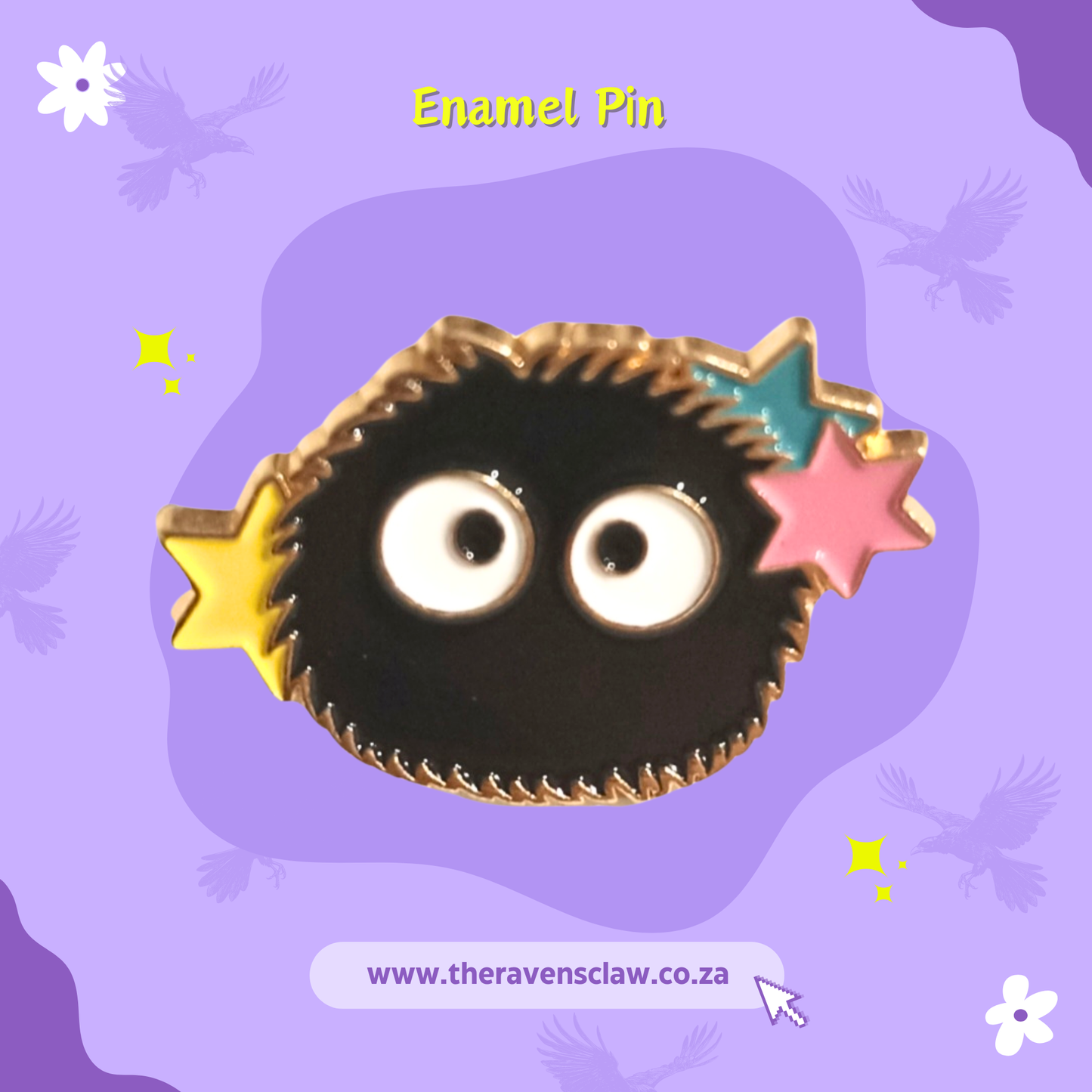 Soot Sprite Inspired Pin