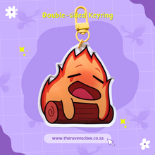 Load image into Gallery viewer, Howl&#39;s Moving Castle Inspired Calcifer Keyring
