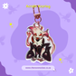 Hazbin Hotel Inspired Angel Dust Acrylic Keyring