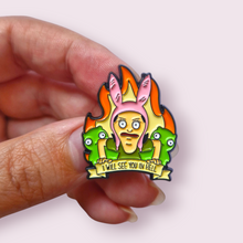 Load image into Gallery viewer, Bob&#39;s Burgers inspired Loiuse Beltcher Pin
