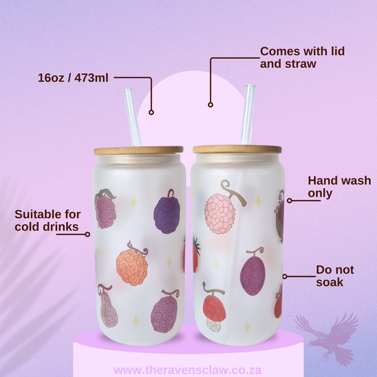 One Piece inspired Fruit Libby Glass