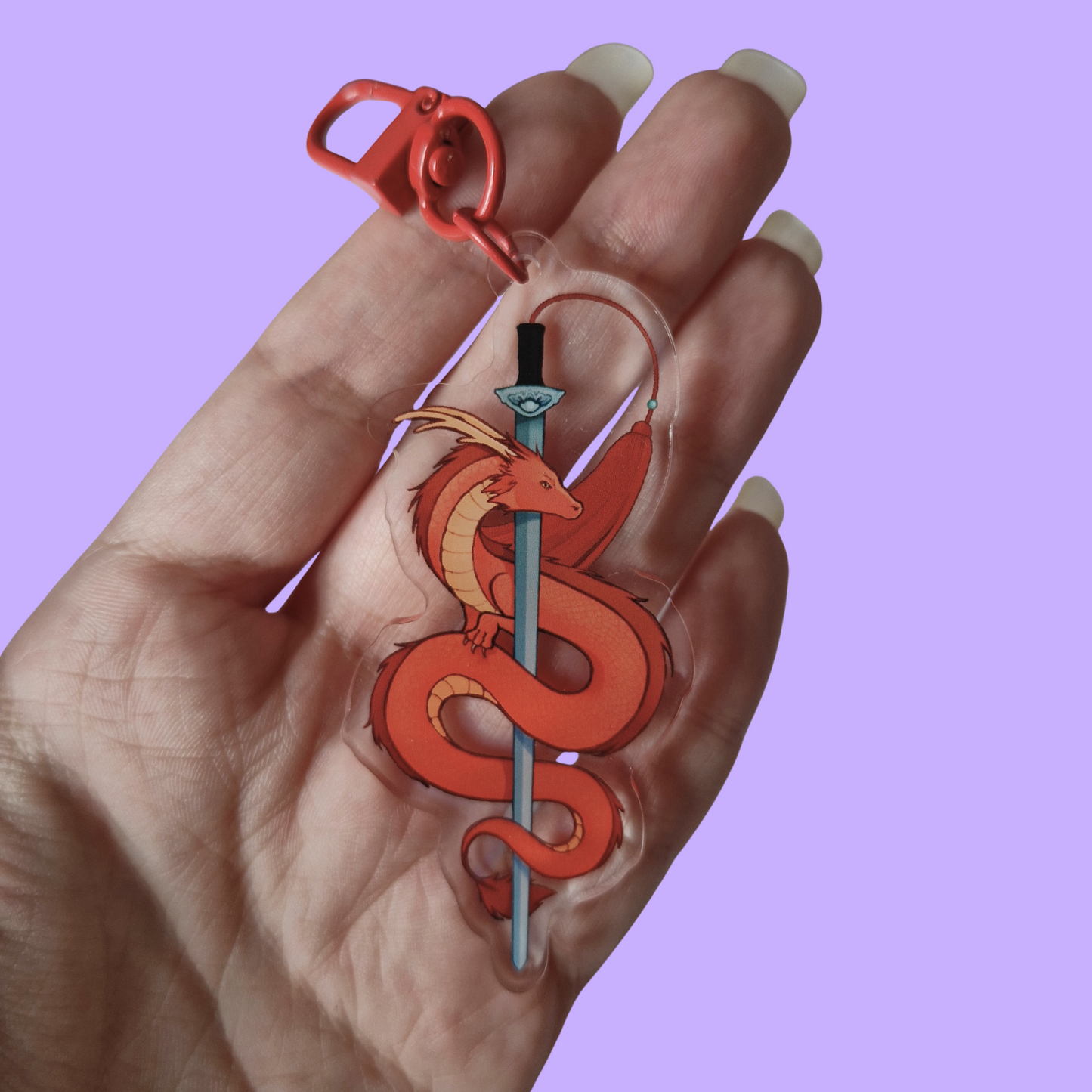 Dragon Sword Keyring