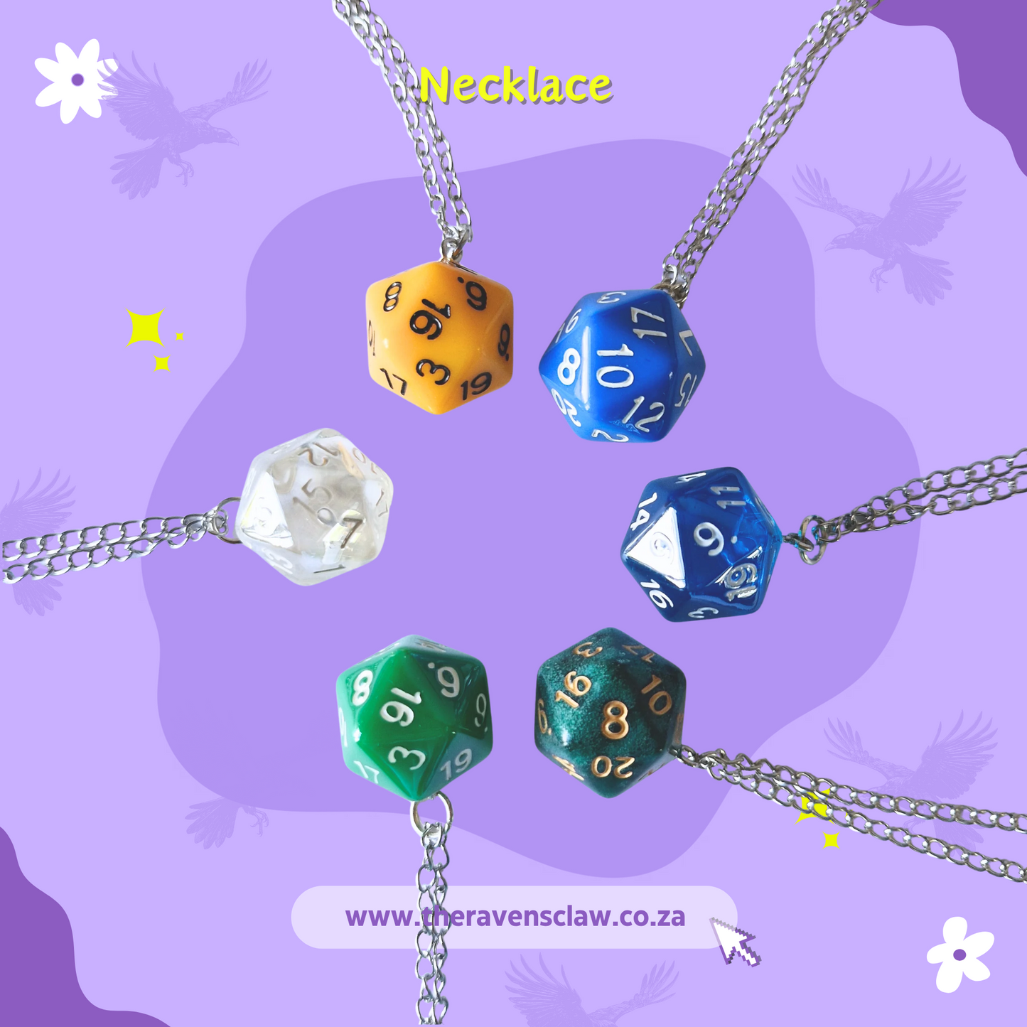 DnD D20 Dice Necklaces