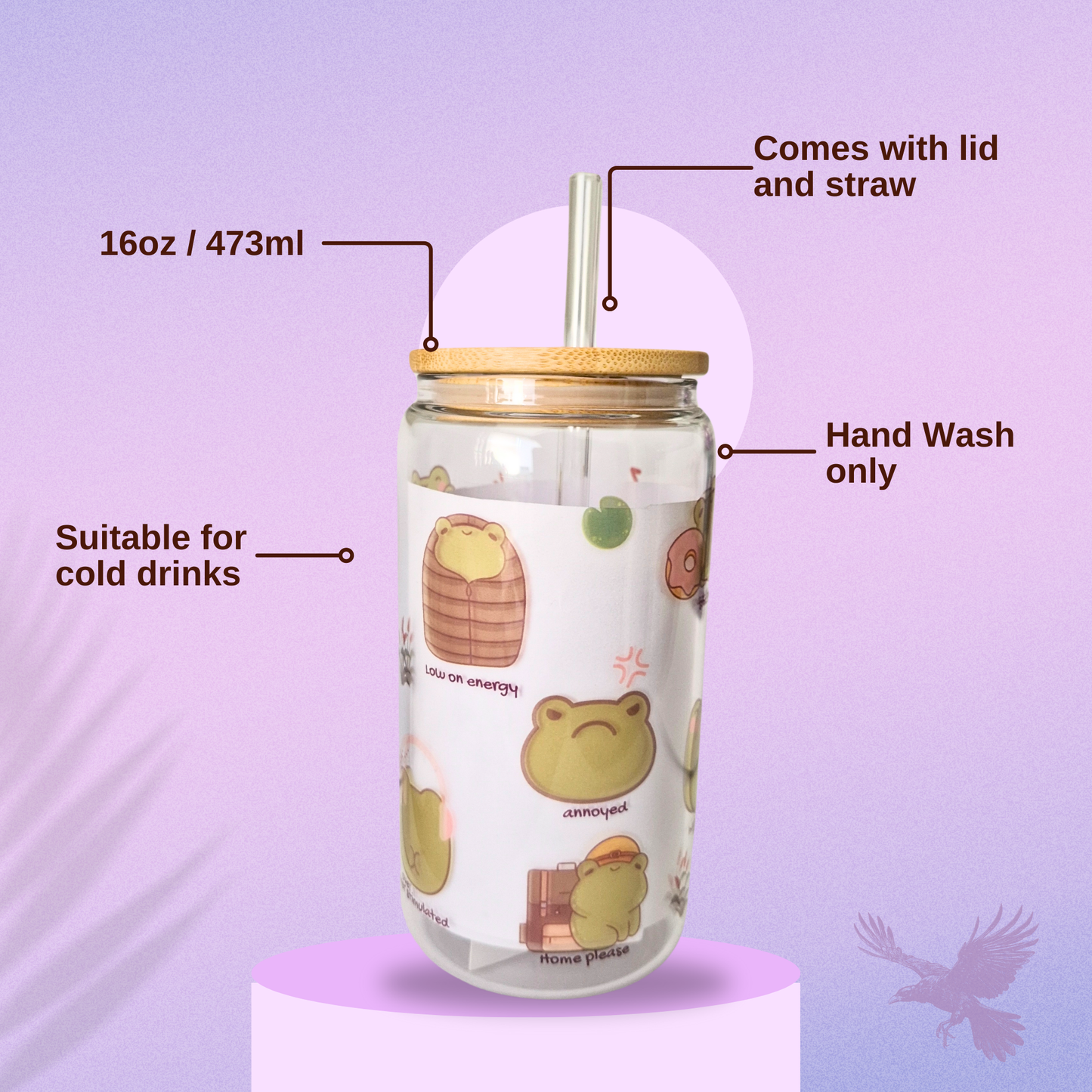 Neurodivergent Froggo Libby Glass