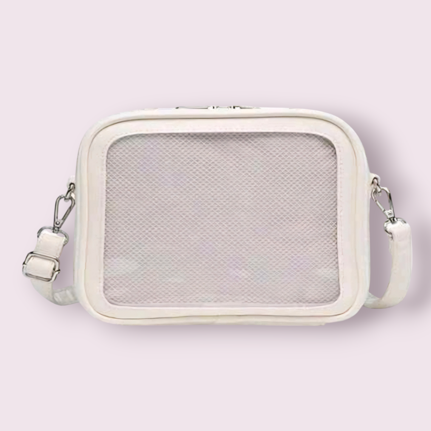 Pin Display Crossbody Ita Bag (Cream Colour - M)