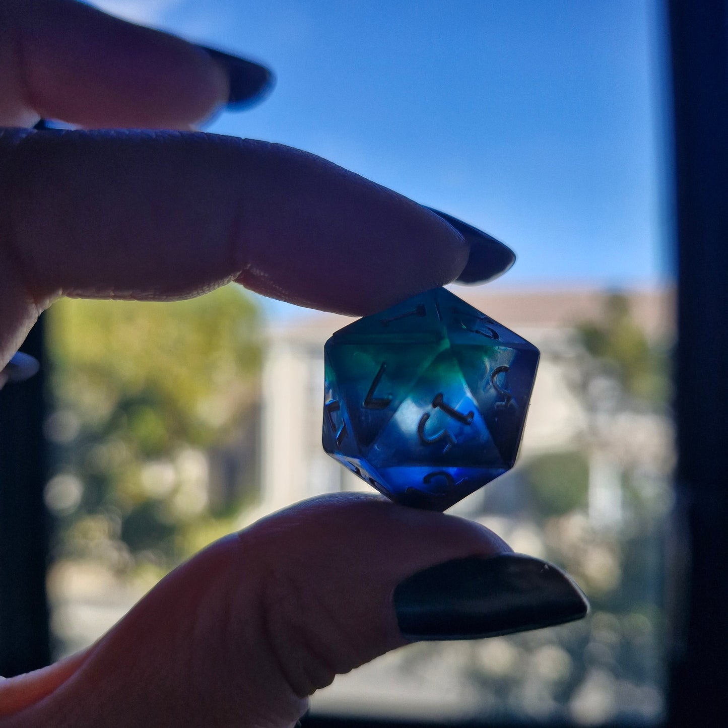 Deep Lagoon Handmade Dice Set