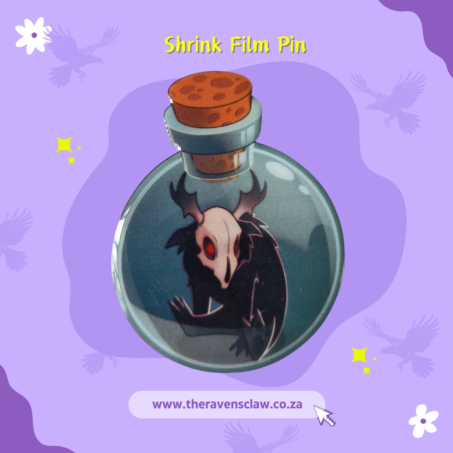 Wendigo inspired Shrink Film Pin