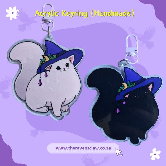 Witch's Familiar Cats Keyrings