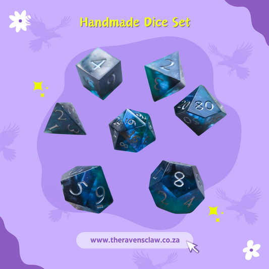 Deep Lagoon Handmade Dice Set