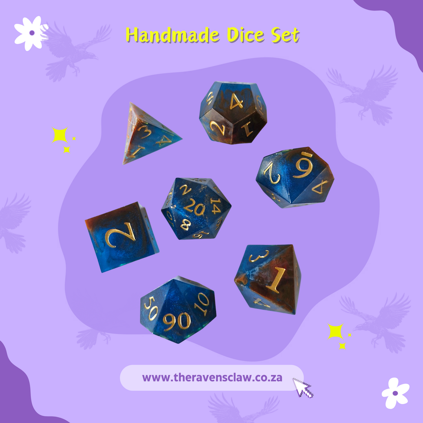 Sunken Shipwreck Handmade Dice Set