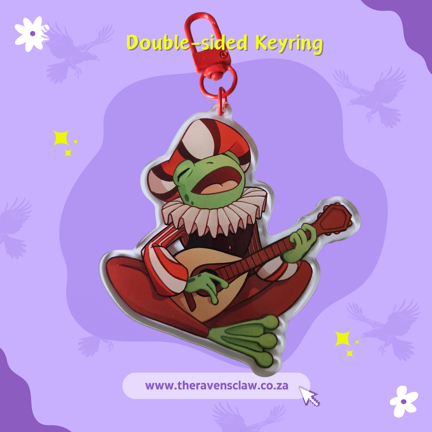 DnD inspired Bard Frog Keyring