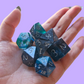 Deep Lagoon Handmade Dice Set