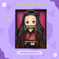 Demon Slayer inspired Nezuko 3D Layered Wall Art