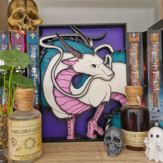 Spirited Away Inspired Haku 3D Layered Wall Art