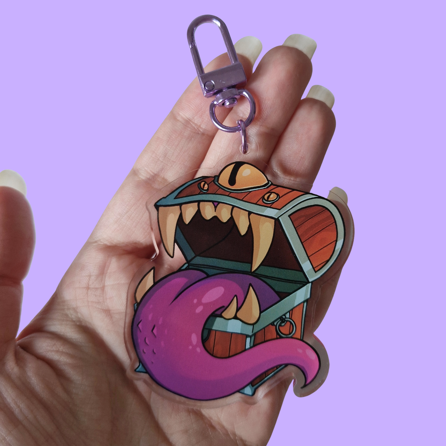 DnD Mimic inspired Keyring