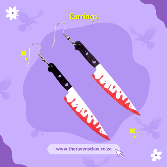 Bloody Knife Earrings
