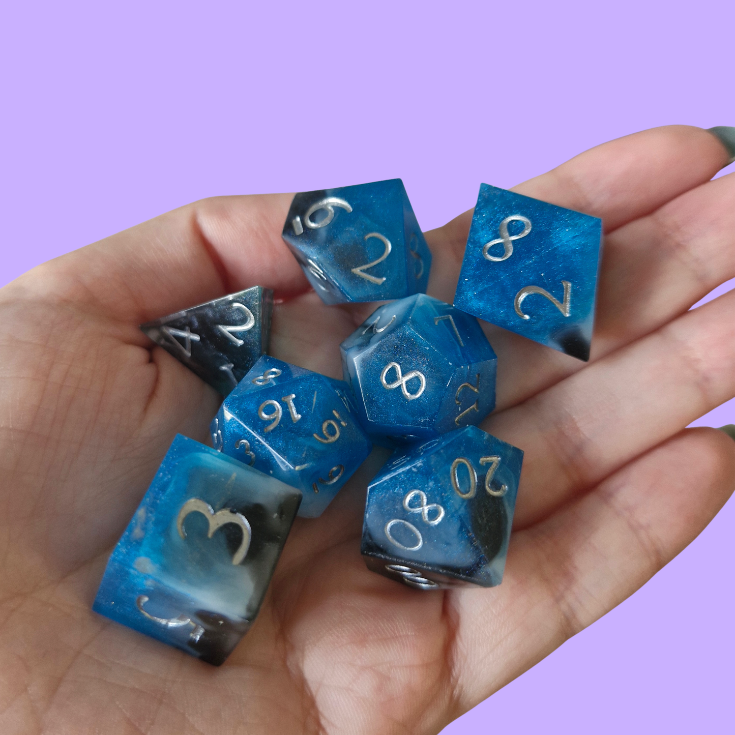 Smoke on the Water Handmade Dice Set
