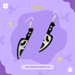 Scream Inspired Ghostface Knife Earrings