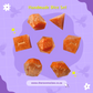 Golden Sunset Handmade Dice Set