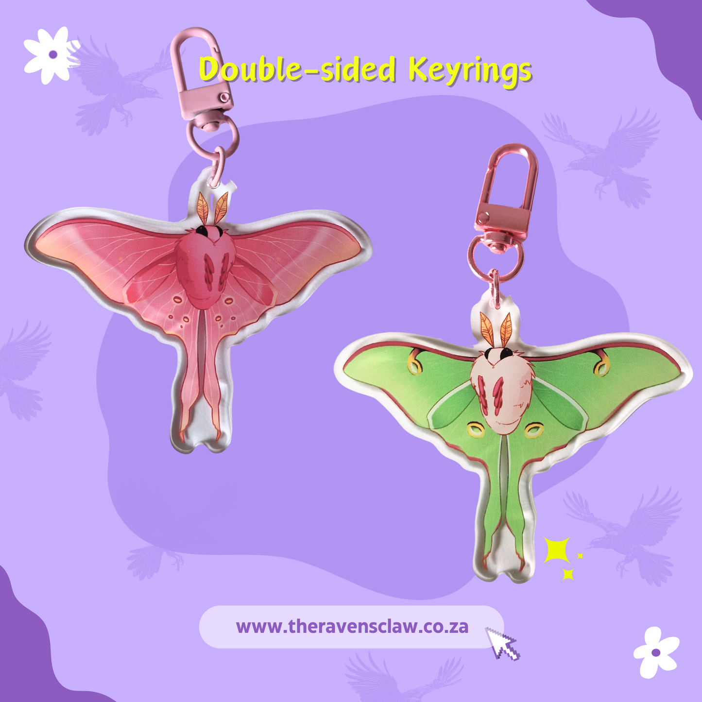 Moth Keyrings