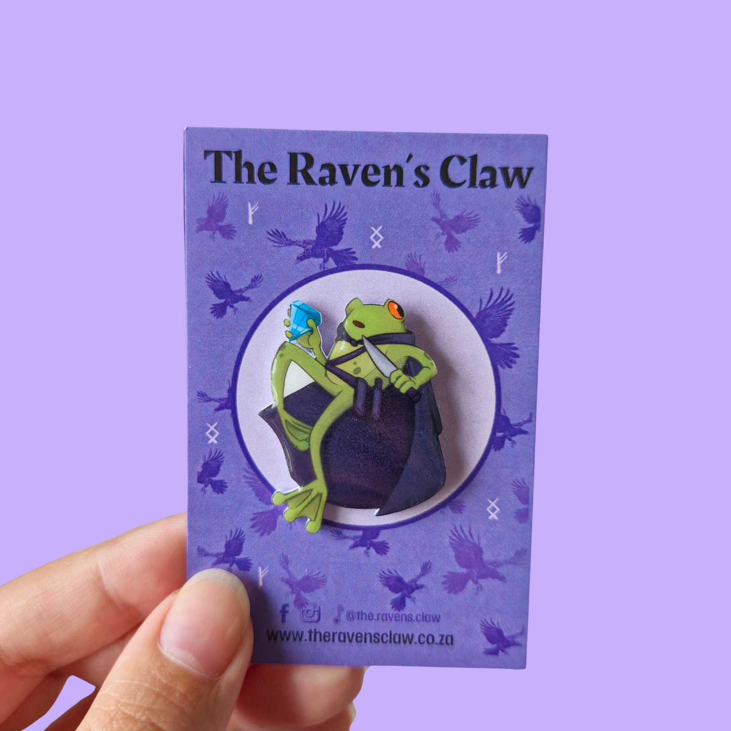 DnD inspired Rogue Frog Shrink Film Pin