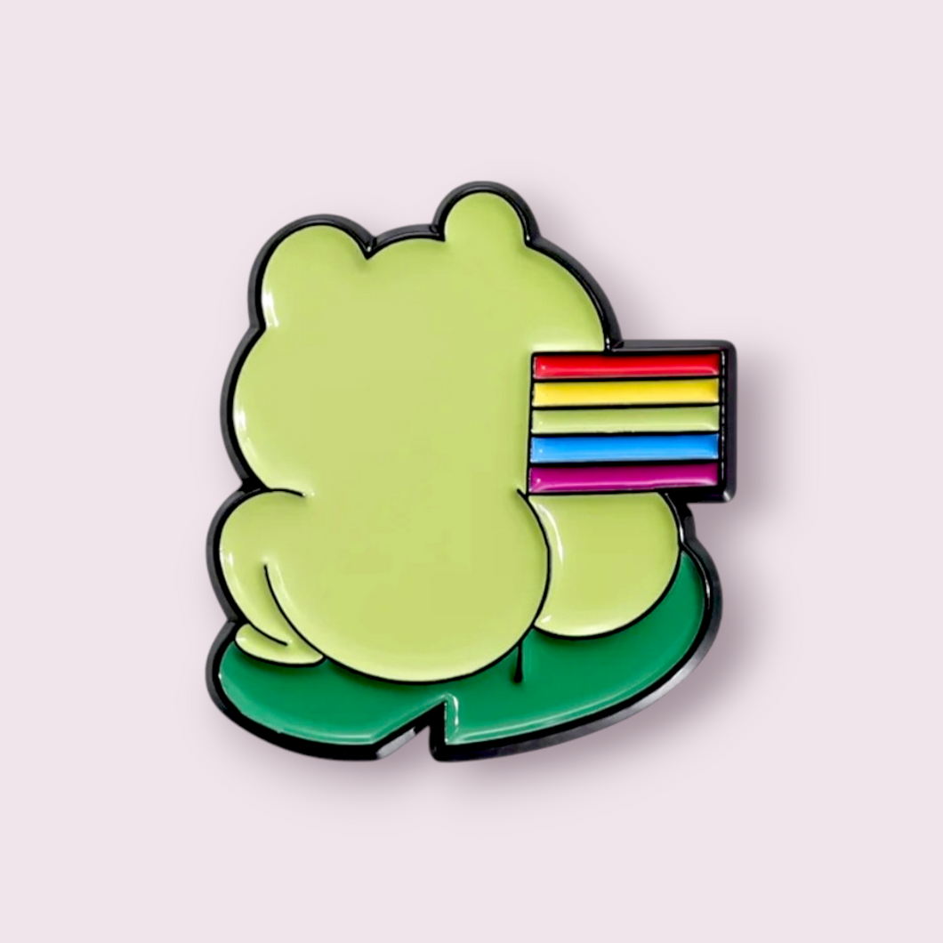 Gay Booty Frog Pin