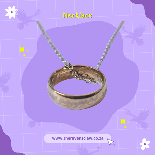 Lord of the Rings Inspired - One Ring Necklace