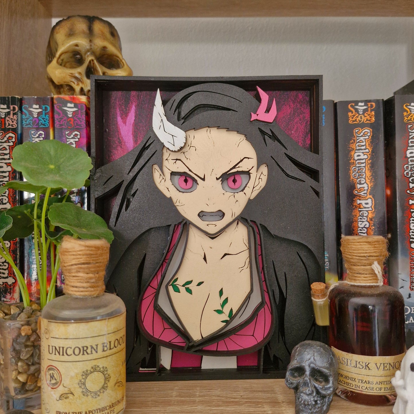 Demon Slayer Inspired Demon Nezuko 3D Layered Wall Art