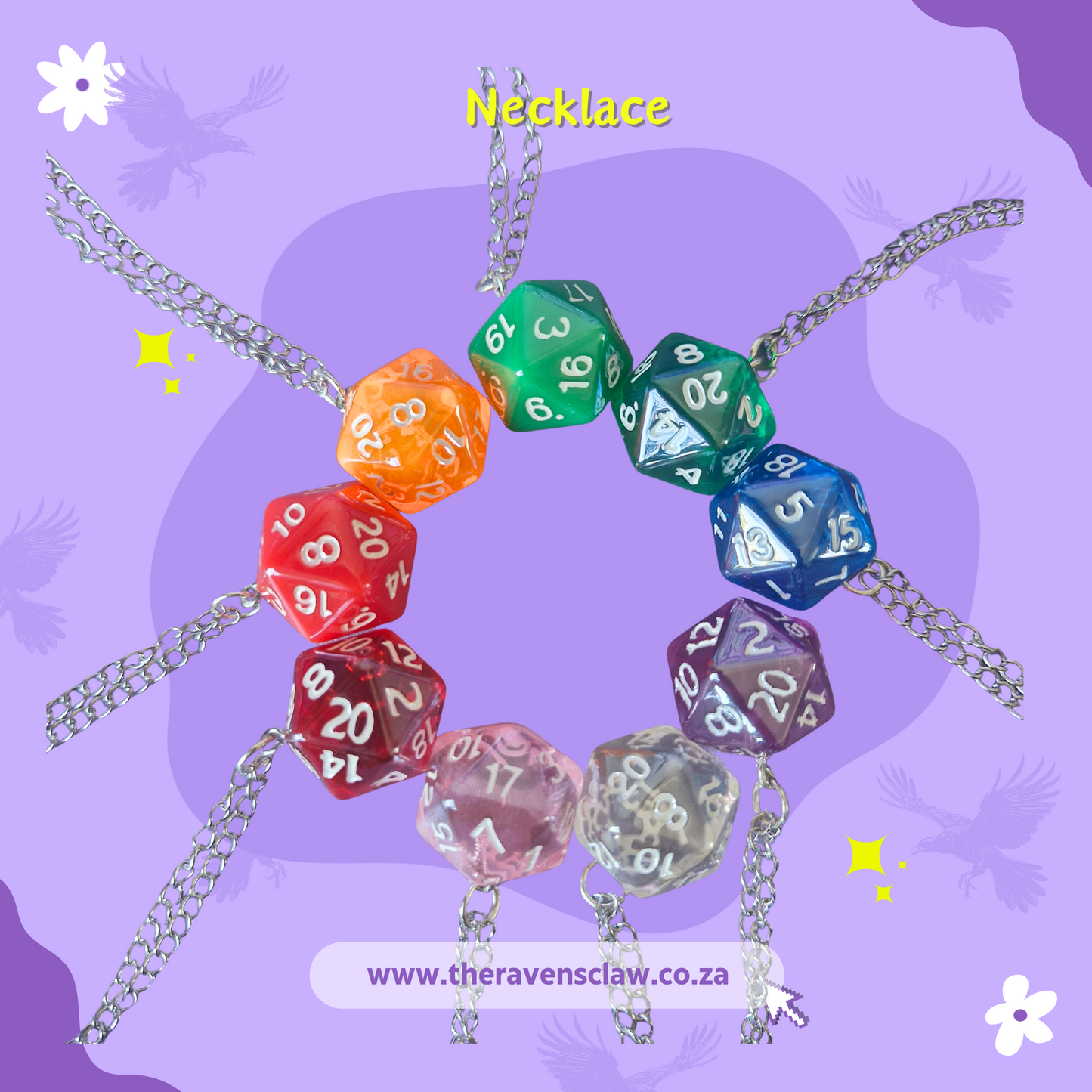 DnD D20 Dice Necklaces