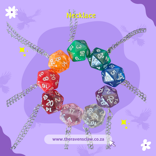 DnD D20 Dice Necklaces
