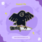 Stabby Raven Pin