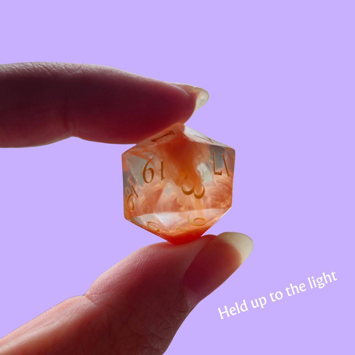 Golden Sunset Handmade Dice Set