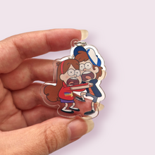 Load image into Gallery viewer, Gravity Falls Inspired Keyring
